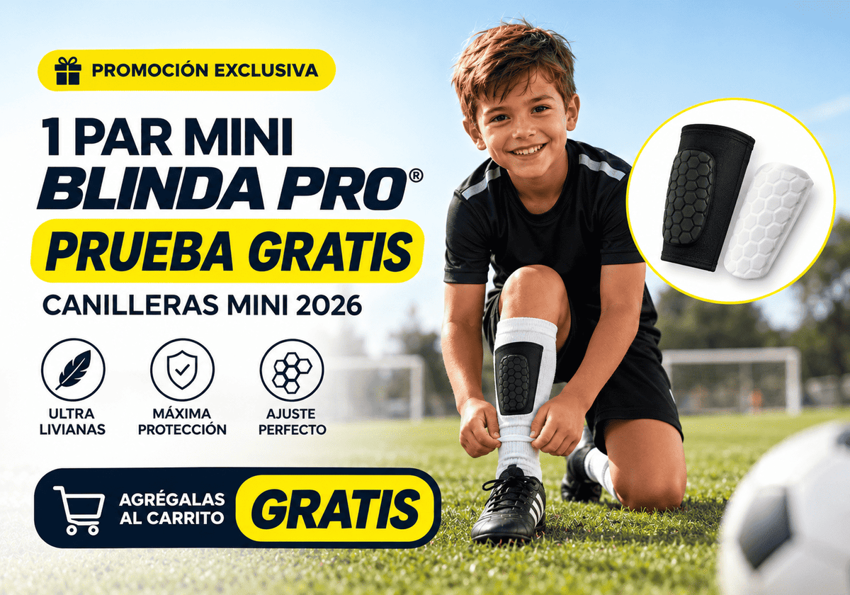 Mini Blinda Pro canilleras mini de compresión para niños