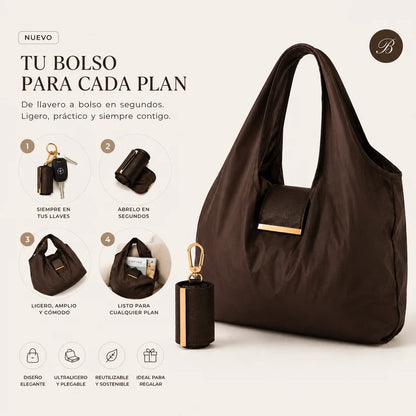 Baggkeys - Bolso Plegable Tipo Llavero