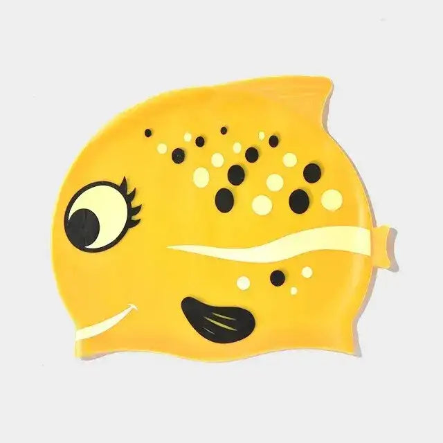 Gorro de Natación de Silicona para Niños - Diseño Pececito