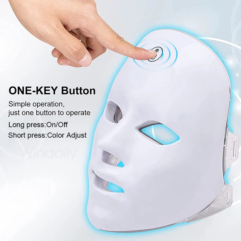 Mascarilla LED Anti-Rojeces