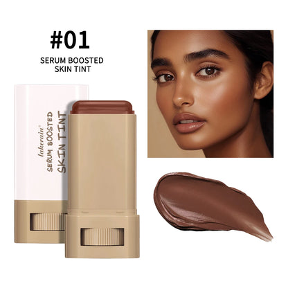 Tinted Solid Essence Stick, Long-Lasting Moisturizing, Smooth Application, Natural Nude Makeup Tinted Essence