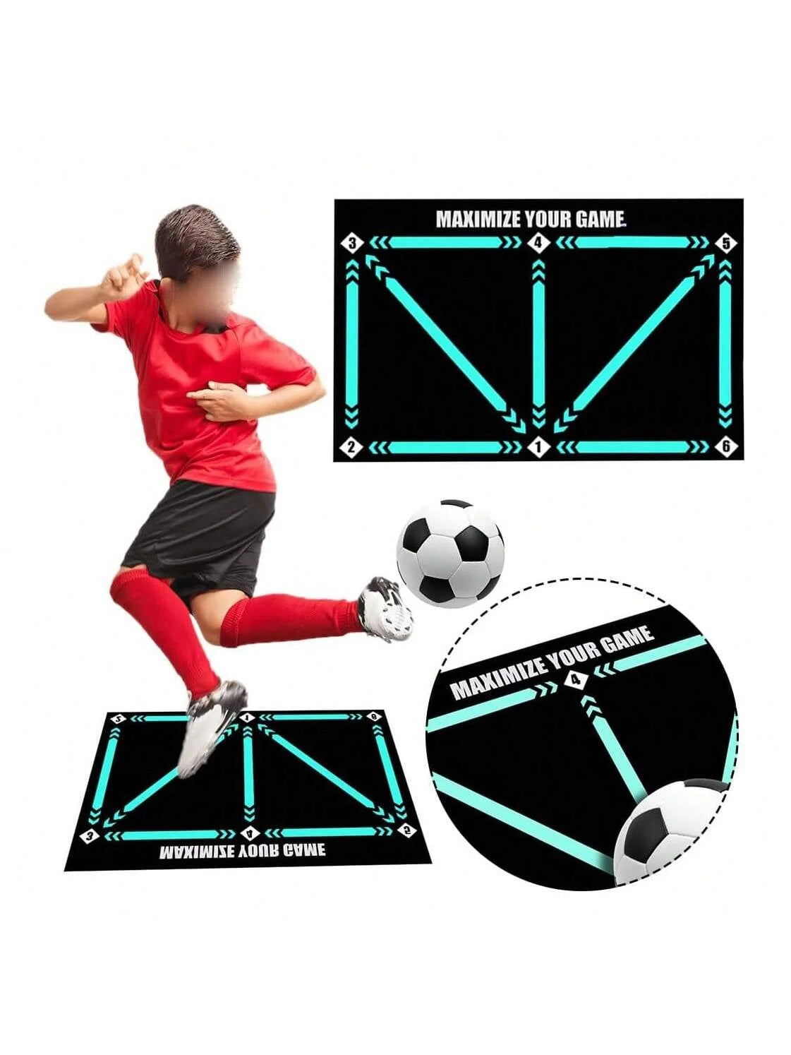 Blinda Ball Control Pro® - alfombra de entrenamiento de control de balón con guía digital