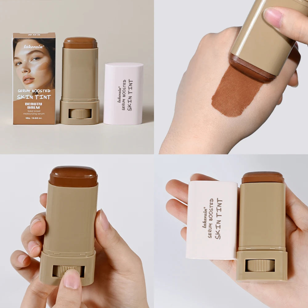 Tinted Solid Essence Stick, Long-Lasting Moisturizing, Smooth Application, Natural Nude Makeup Tinted Essence