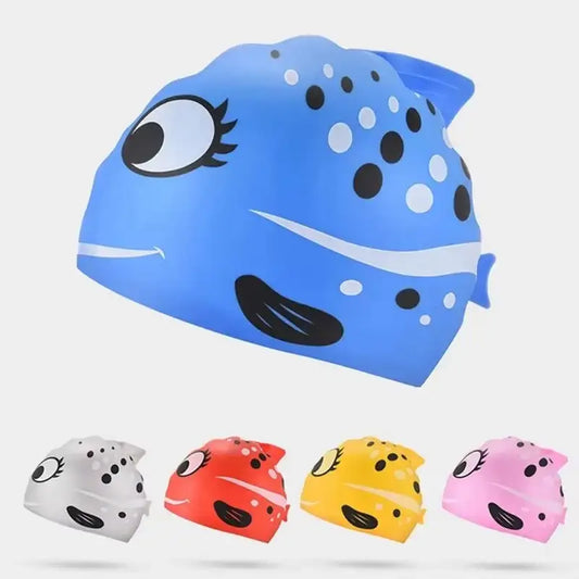 Gorro de Natación de Silicona para Niños - Diseño Pececito