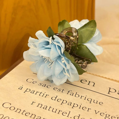Pinza de Pelo con Flor de Tela - Estilo Boho Playero