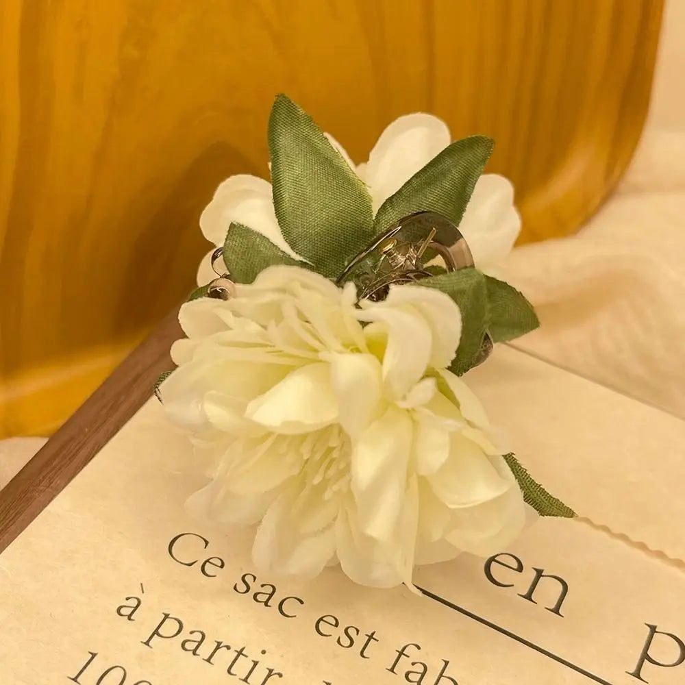 Pinza de Pelo con Flor de Tela - Estilo Boho Playero