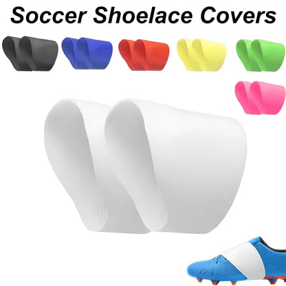 Protector de cordones Blinda Pro puesto sobre zapato de fútbol