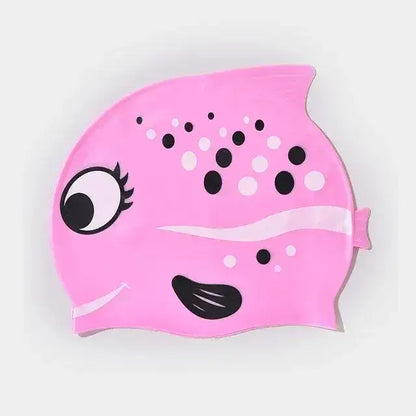 Gorro de Natación de Silicona para Niños - Diseño Pececito