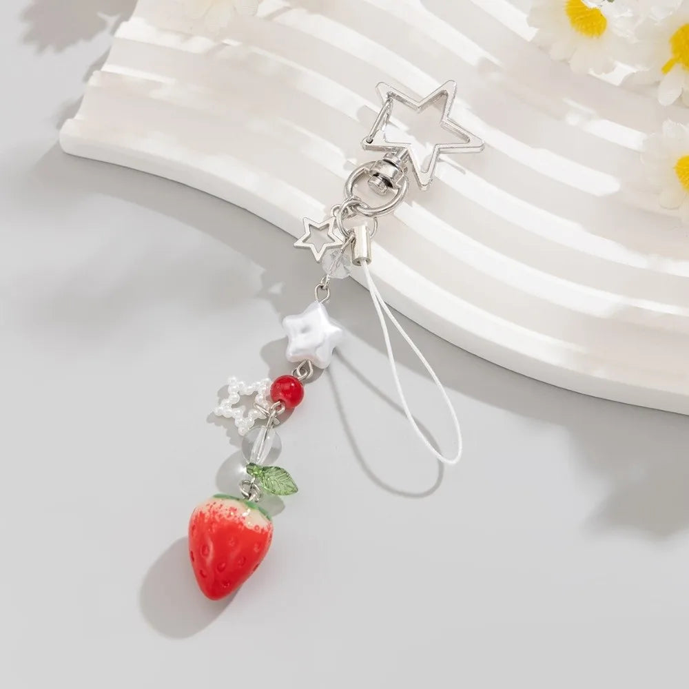 Charm Colgante de Perlas y Flores para Bolso - Estilo Y2K