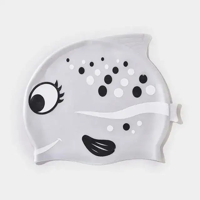 Gorro de Natación de Silicona para Niños - Diseño Pececito