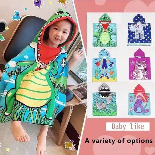 Toalla Poncho con Capucha para Niños (2-7 años)