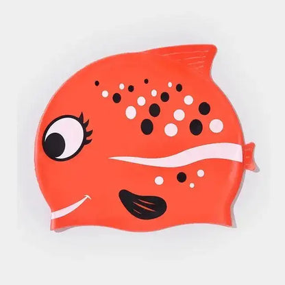 Gorro de Natación de Silicona para Niños - Diseño Pececito