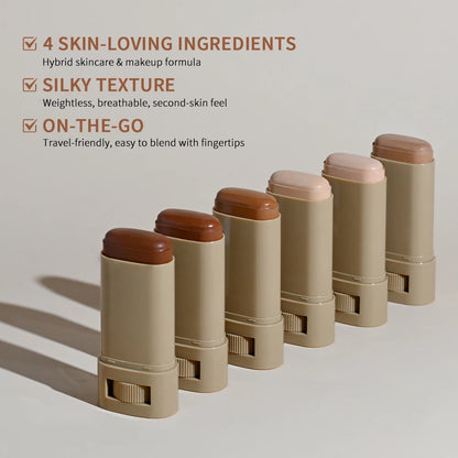 Tinted Solid Essence Stick, Long-Lasting Moisturizing, Smooth Application, Natural Nude Makeup Tinted Essence