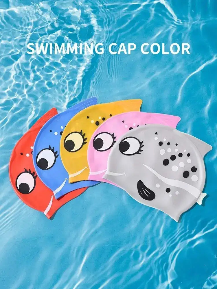 Gorro de Natación de Silicona para Niños - Diseño Pececito