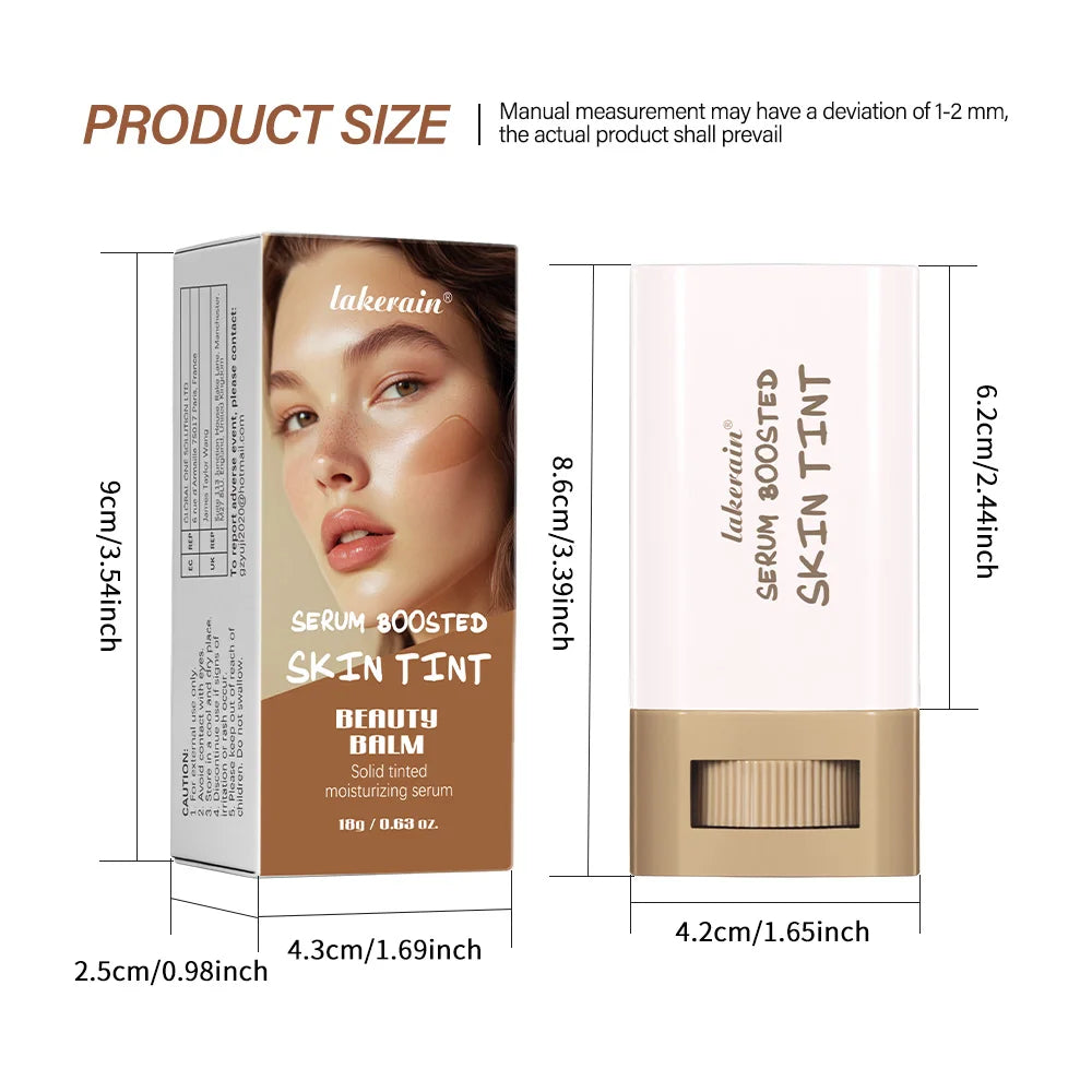 Tinted Solid Essence Stick, Long-Lasting Moisturizing, Smooth Application, Natural Nude Makeup Tinted Essence