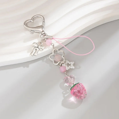 Charm Colgante de Perlas y Flores para Bolso - Estilo Y2K