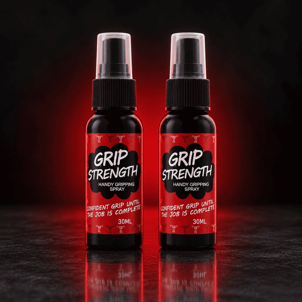 Dos sprays Blinda Grip sobre fondo oscuro