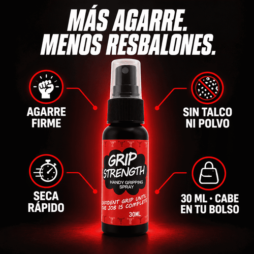 Beneficios de Blinda Grip: agarre firme, sin talco, seca rápido, 30 ml