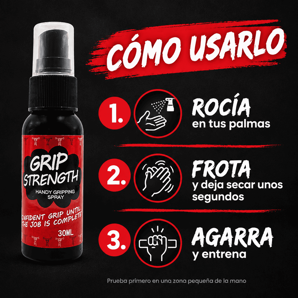 Cómo usar Blinda Grip: rocía, frota, agarra