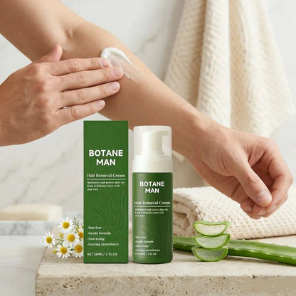 Botane Man aplicado en el brazo con aloe vera