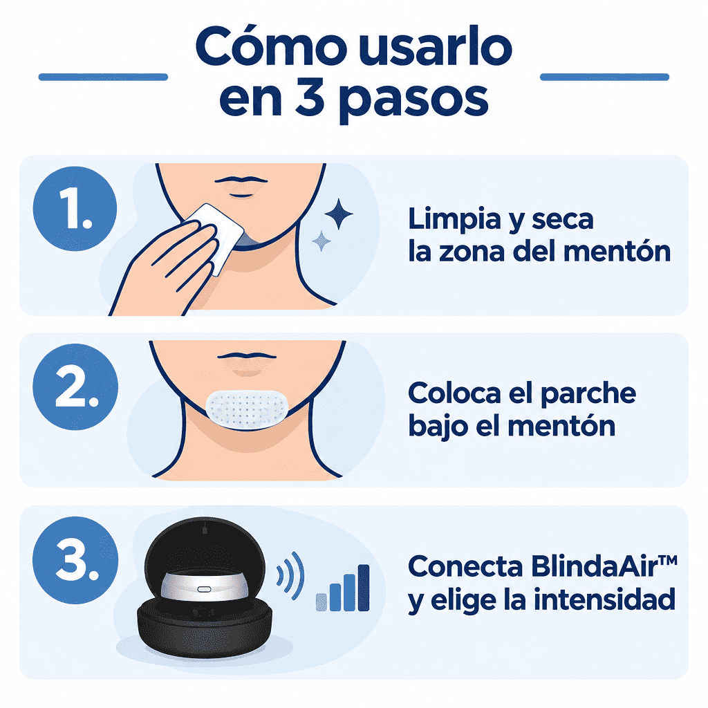 Cómo usar BlindaAir™ en 3 pasos