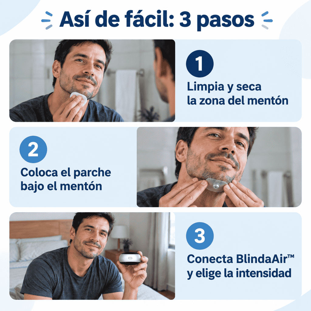 Cómo usar BlindaAir™ en 3 pasos